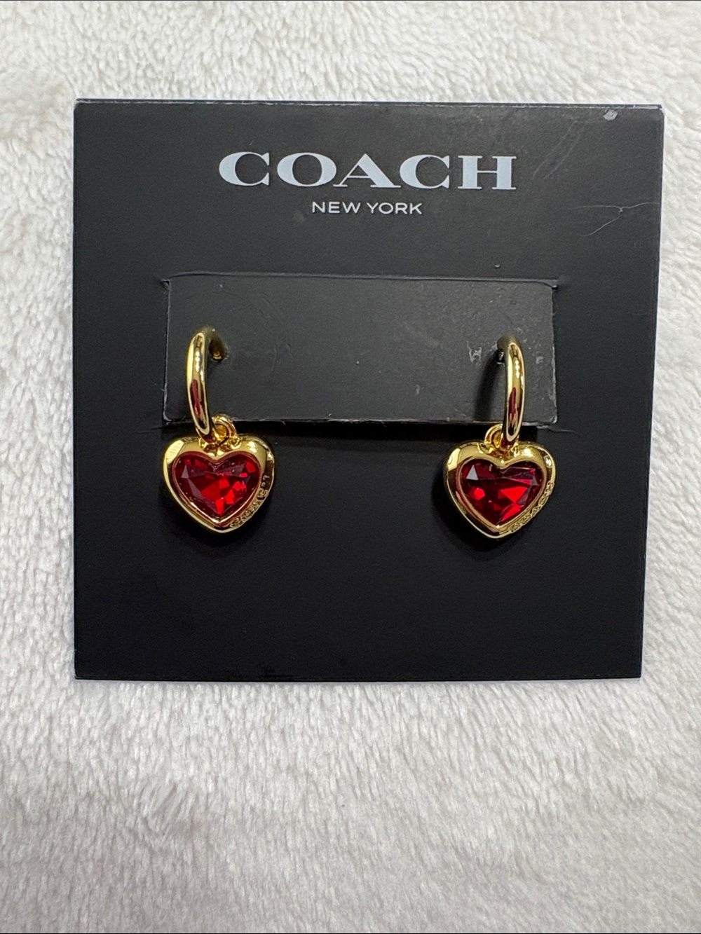 Coach Heart Earrings